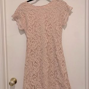 Pink Lace dress worn to one wedding,
